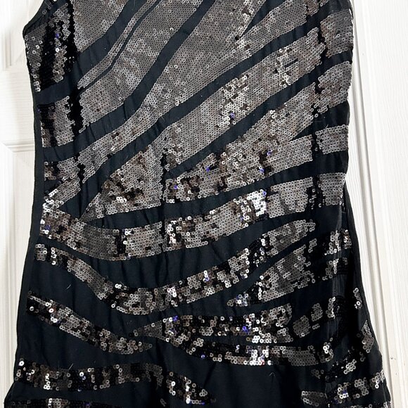 Candy Couture Plus 1X Black Sequin Rayon Tank - Picture 2 of 4